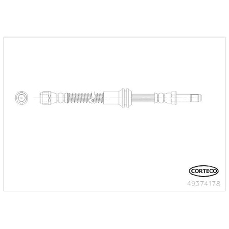 Corteco Brake Hose, 49374178 49374178